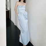 Plataz Densate Thoracic Fish Bone Long Dress 2024 New Sweet Engagement Birthday Dress