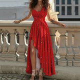 Plataz Women's Dress 2025 New Temperament Slanted Shoulders High-Waisted Long Loose Irregular Evening Dress DJPT