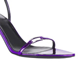 Plataz French High Heel Sandals Women Hot High Heel Elegant Charming Purple Fashion High High Quality Shoes