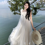 Plataz Wedding Morning Robe Super Fairy Sling Skirt Photo Light Wedding Girl Little Man Engagement Dress Fluffy Skirt