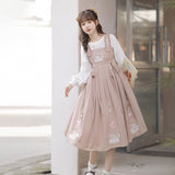 Plataz Design Little Sheep Lolita Sling Skirt Lolita Dress Temperament Sweet Three-Piece Set 6444