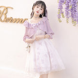 Plataz Design Fine Smell Of Smnel Chinese Wind Man Element Blouse Sling Skirt Daily Set 8666