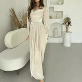 Plataz Spring Women's Dress Style Folded Temperament High-Waisted Skirt Woman HZ0628