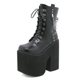 Plataz Martin Boots In Front Of The Side Show Women's Boots Ultra-High And Waterproof Table Women's Short Boots High Quality Shoes