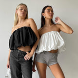 Plataz Women's Clothing 2024 Summer New Fashion Solid Color Two-Peared Thoracic Skirt DJPT