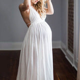 Plataz Summer Sexy Suspension Type Wired Cord Pregnant Dress Maternity
