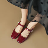 Plataz Size Shoe Bag Behind The Empty Sandals Woman New Square Light Mouth Buckle Heel Shoes Women's Shoes High Quality Shoes