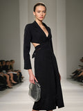Plataz Temperament Catwalk 2025 Spring New V-Neck Long-Banded Belt With Small Suit Jacket Women's Clothing