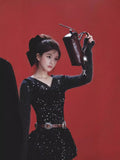 Plataz Luth's Same Temperament Beautiful Bright Film Backs And Skirts In The Autumn Of 2024 Zhuoya's Small Design Dress