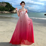Plataz Holiday Purple Sling Dress Women's Summer 2025 New Loose Thin Gentle Temperament Fairy Dress