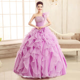 Plataz Color Yarn Wedding Dress Stage Solo Color Studio Costume Long Performance Costumes Ponpong Skirt Women's Summer