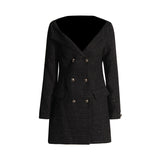 Plataz Elegant High-End Hair This Bag Of Ass Dress 2025 Spring New Word Shoulder To Waist Thin Dress Woman