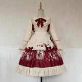 Plataz Design Strawberry Diary Elegant Temperament Op Lolita Lolita Dress Cloak Two-Piece Set 6321