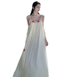 Plataz Dress Women's Summer 2024 New Small Design Sensational Tea-Smited Dress