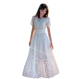 Plataz Dress 2024 New Super Fairy Bali White Seaside Tour Dress Maldives Thin Meat Dress