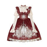 Plataz Jam Original Design Mystery Park Lolita Girl Lolita T-Shirt Dress Everyday Cute Set 7022