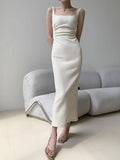 Plataz Everyday Day With White Sleeveless Sleeveless Vest Dress Women's New Summer Dress With A Left-Up HZ0628