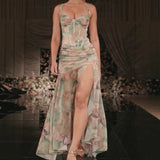 Plataz New Fashion Babes Print Sexy Vacation Casual Dress HZ0628