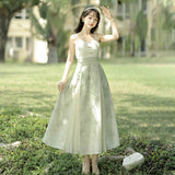 Plataz Blue Poetry Chinese Style Improvement Han Elements Women's Outer Sling Skirt Suit 9069