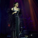 Plataz Sexy Luxury Diamond-Packed Ass Skirt Fashion-In-Wearing Evening Dress