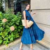 Plataz New Sanya Seaside Women's Beach Dress High-End French Temperament Hanging Neck Holiday Dress