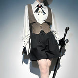 Plataz Teased Original Narrative Poem Lolita Cloak Maar Shirt Shorts Daily Set 7184