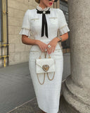 Plataz New On-Line Hot Selling Coarse-Fang Small Fragrant Style Dress DJPT
