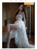 Plataz High-End Evening Dress Super Fairy High-End Light Luxury Small Host Temperament Famous People Go Out To Welcome The Yarn Dress