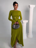 Plataz Women's Clothing 2025 Spring New Long Dress Temperament Dingy Banquet Long Dress