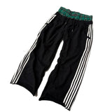 Plataz Simple Striped Casual Pants Men And Women Retro Harajuku Loose Straight DJPT
