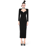 Plataz 2024 New Sexy V-Neck Long-Sleeved Diamond Elastic Bandatry Party Party In The Long Dress