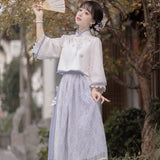 Plataz Design Widgush Chinese Style To Improve The Daily Hanfu Women's Elemental Dress Half Dress Spring And Autumn 8521