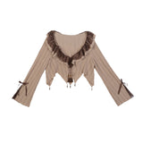 Plataz Design Desert Withered Butterfly Chinese Style Improvement Han Elements Of Women's Top Dress Suit 6917