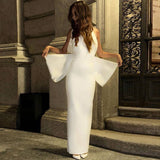 Plataz Women's Big Bow Showy Bandage Party Party Dress Sexy Dress