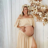 Plataz Bohemian Chiffon Maternity Dress Set Pregnant Women Photo Photo Chiffon Dress Maternity