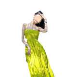 Plataz Travel Hanging Belt Trise Dress Skinny Beach Dress Women's Seaside Holiday To Take Pictures Of Waist Swings Long Dress Summer