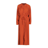 Plataz Casual Simple Style Dress 2025 Summer Fashion Long Sleeves With Loose Large-Size Dress Woman