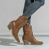 Plataz Boot Embroidered Cowboys 2025 New Grand-Code Cavalry Boots Mid-Cine Martin Boots Chelsea Boots Short Boots Kids High Quality Shoes