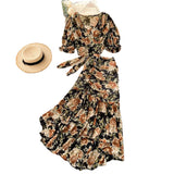 Plataz Wind Two Sets Set New Female Short Strap With Chiffon Sexy Female Fishtail Half Skirt DJPT