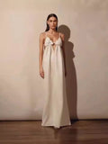 Plataz Women's Fashion V-Necked Sling Dress 2024 New Summer Loose Sleeveless Straight Temperament Holiday Dress