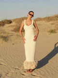 Plataz 2024 Hand-Woven Jasmine Rope Shoulder Strap Bag Tuxedo Dress LX0104