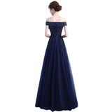 Plataz Evening Dress Woman 2025 Summer Temperament Atmospheric Elegant One-Word Shoulder Host Maid Dress Small Thin