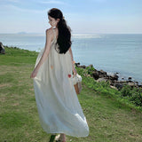 Plataz Dress Women's Summer 2024 New Small Design Sensational Tea-Smited Dress