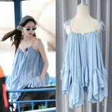 Plataz Gu Linaza The Same 2024 Holiday Wind Sling Coat With Open-Back Fashion Leaf Side Vest