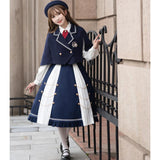 Plataz Design New Carrier Pigeon College Lolita College Wind Lolita Margarlet Four-Piece Set 6328