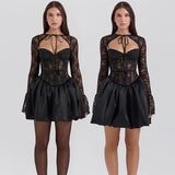 Plataz Autumn 2025 New Style Temperament Sexy Lace Strap A Dress Dress Woman DJPT