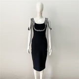 Plataz New Sexy Suspension Slamaded Dresses With Sleeveless Dresses For Party Banquet
