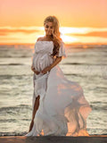 Plataz Women Chiffon Dress Skirt Pregnant Women Take Pictures Of Flowing Chiffon Skirt Maternity