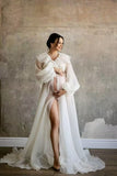 Plataz Women's Chiffon Strapped Dress Under The Fork Pregnant Photo Photography Mop 1253 Maternity