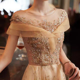 Plataz Evening Dress Women's 2025 New Banquet Temperament Famous Fairy Moderators Heavy Industry Annual Conference Dress